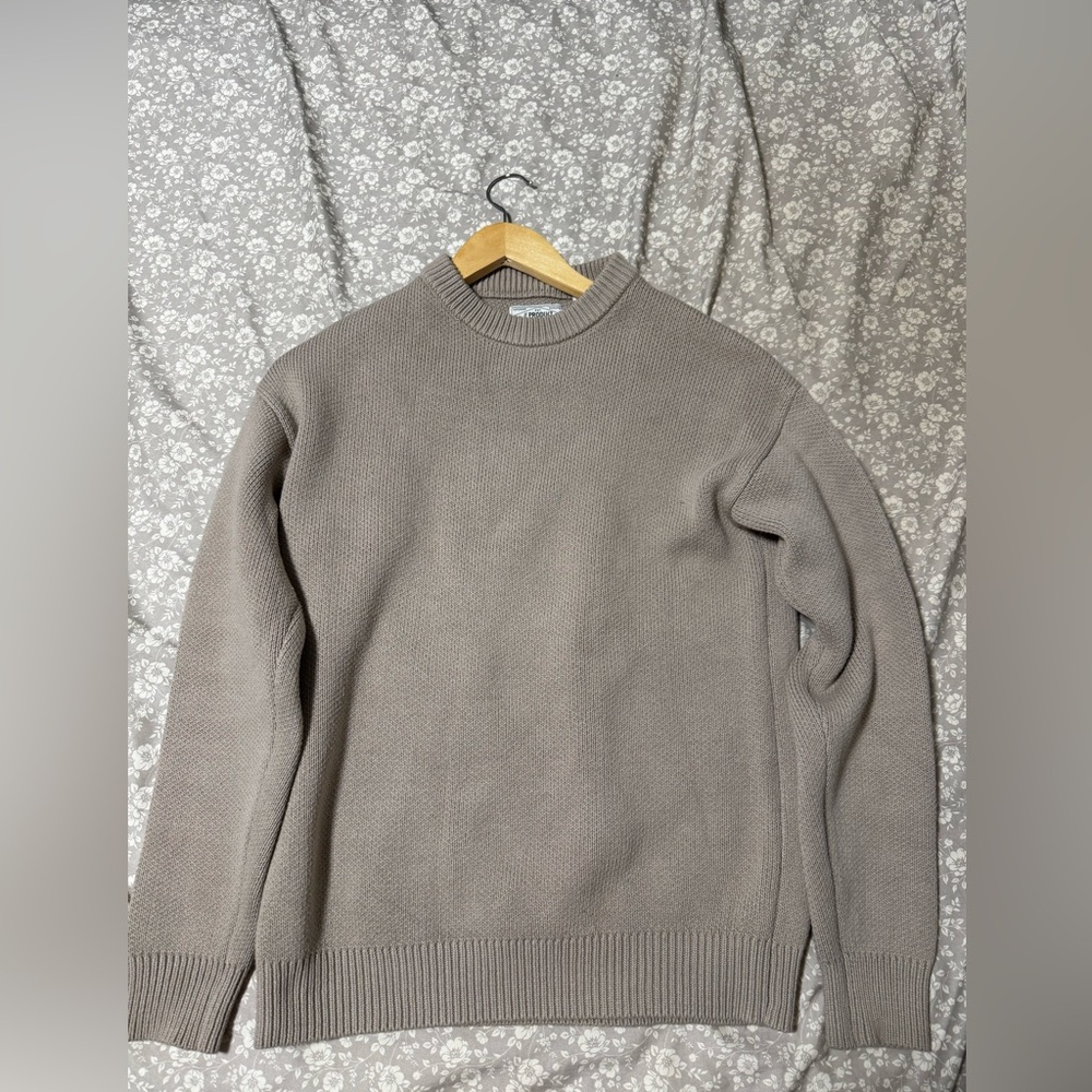 Men's Classic Brown Crewneck Sweater